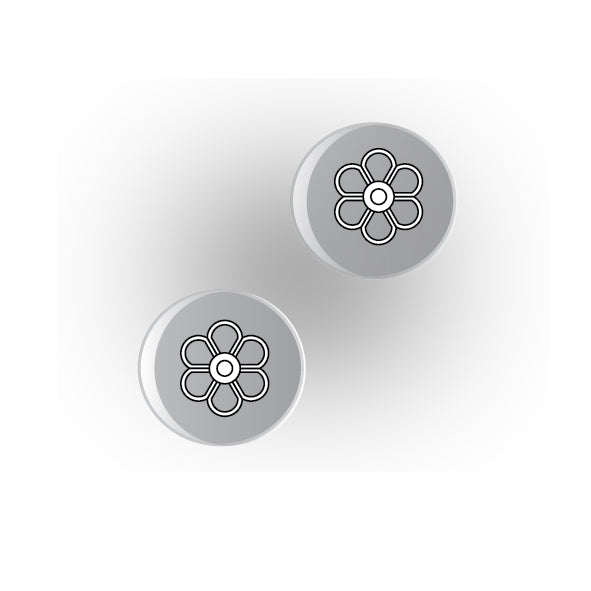Valves 1x1 Clear Round Tile: Style 7