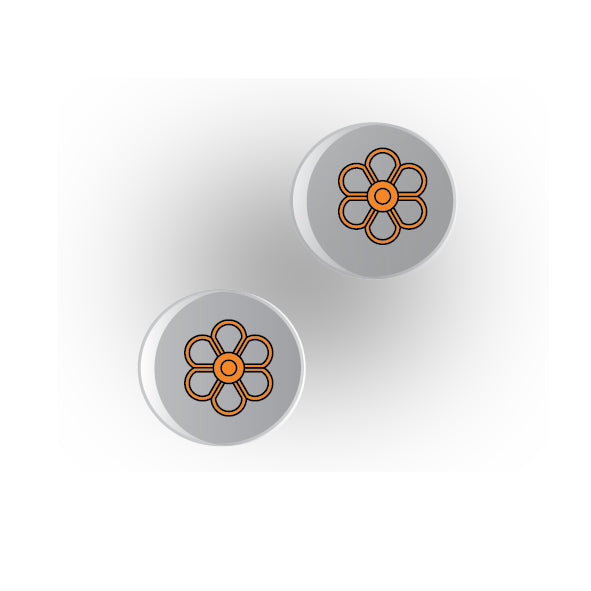 Valves 1x1 Clear Round Tile: Style 7