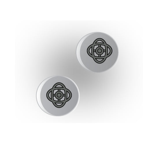 Valves 1x1 Clear Round Tile: Style 9