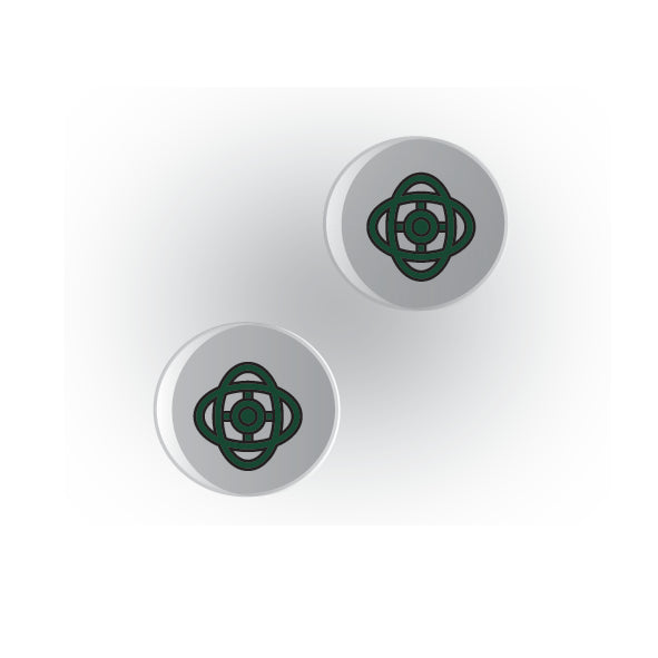 Valves 1x1 Clear Round Tile: Style 9