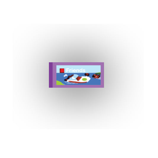 Toys and Games 1x2 Tile: Friends Style 1