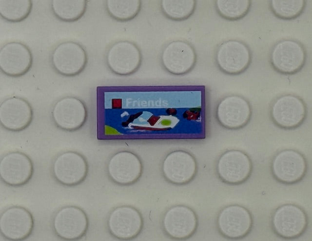 Toys and Games 1x2 Tile: Friends Style 1