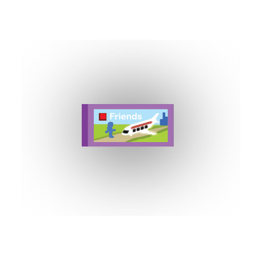 Toys and Games 1x2 Tile: Friends Style 2