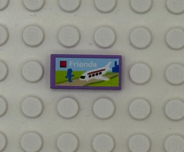 Toys and Games 1x2 Tile: Friends Style 2