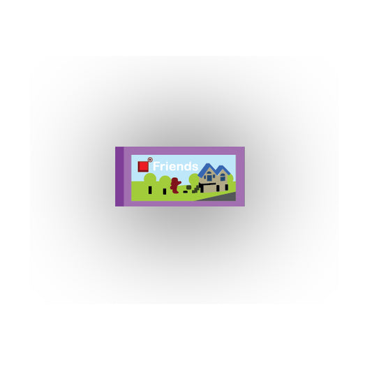 Toys and Games 1x2 Tile: Friends Style 3