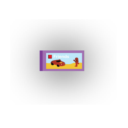 Toys and Games 1x2 Tile: Friends Style 4