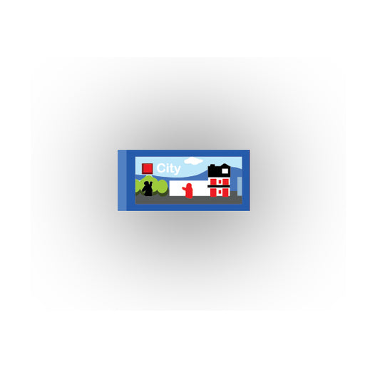 Toys and Games 1x2 Tile: City Style 3
