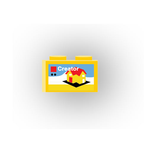 Toys and Games 1x2 Brick: Create Style 1