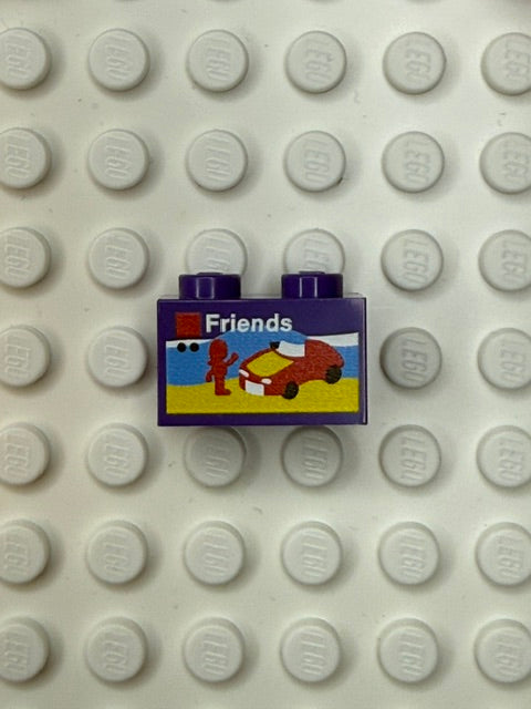 Toys and Games 1x2 Brick: Friends Style 1