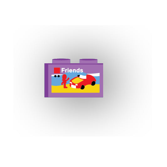 Toys and Games 1x2 Brick: Freiends Style 2