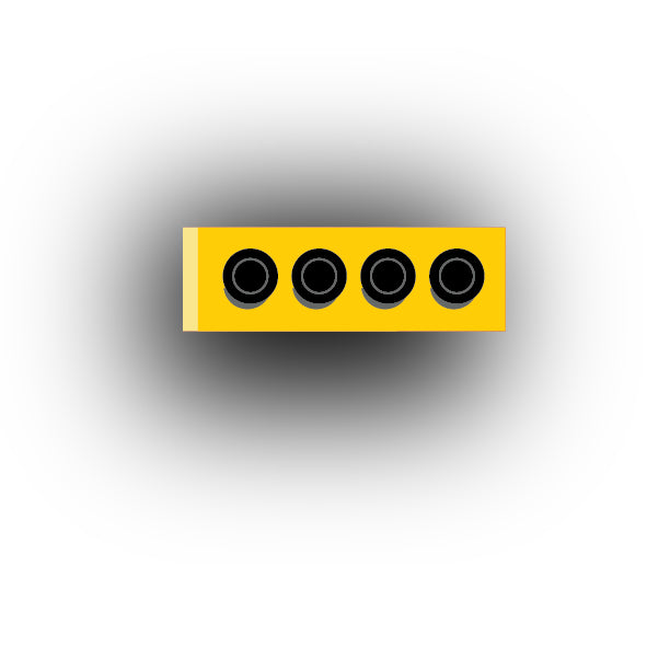 Car And Truck 1x3 Tile: Engine Header (Multiple Colors)