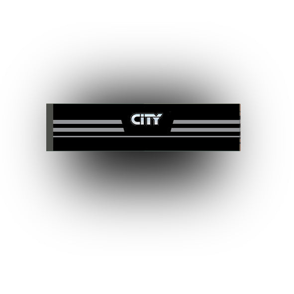 Car And Truck 1x4 Tile: City Front Grill (Multiple Colors)