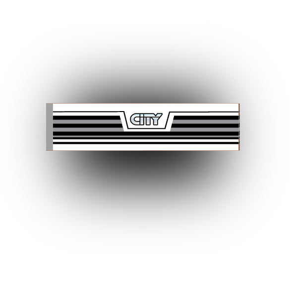 Car And Truck 1x4 Tile: City Front Grill (Multiple Colors)