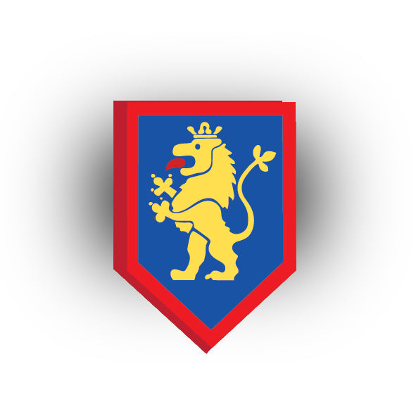 Castle 2x3 Pentagonal Tile: Lion Knights Style 1