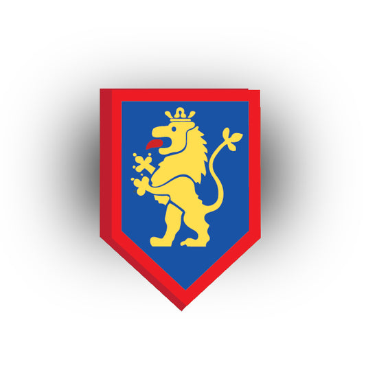 Castle 2x3 Pentagonal Tile: Lion Knights Style 1