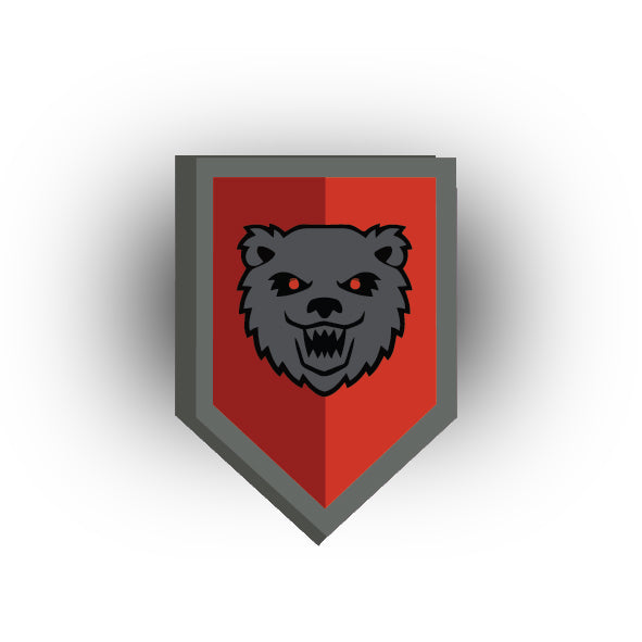 Castle 2x3 Pentagonal Tile: Bear Knights