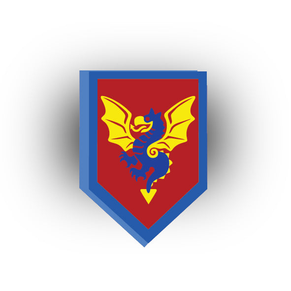 Castle 2x3 Pentagonal Tile: Black Knights