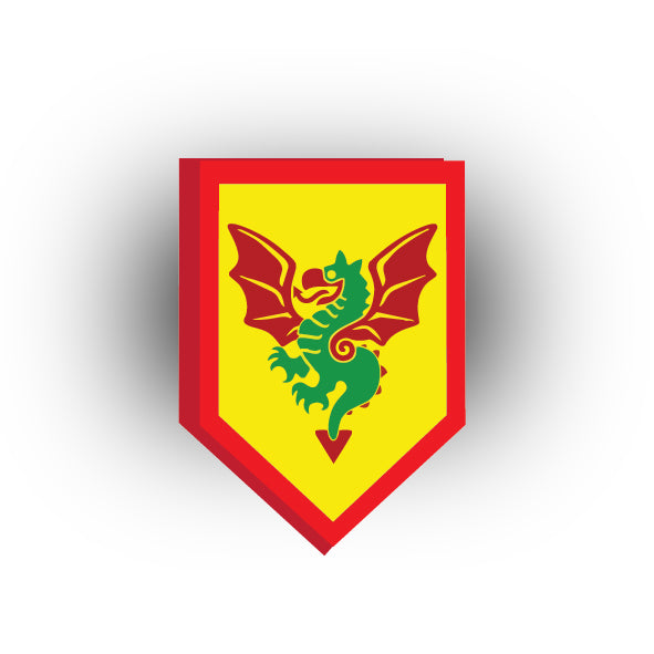 Castle 2x3 Pentagonal Tile: Dragon Knights
