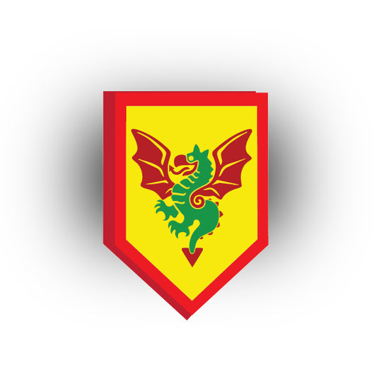 Castle 2x3 Pentagonal Tile: Dragon Knights