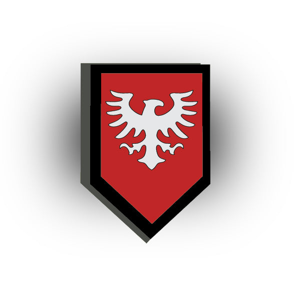 Castle 2x3 Pentagonal Tile: Red Falcons
