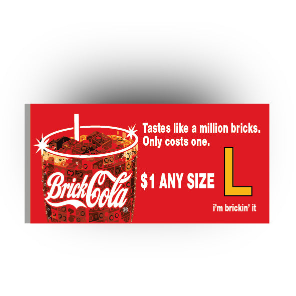 UV Printed Billboards 8x16 Tile: Brick Cola