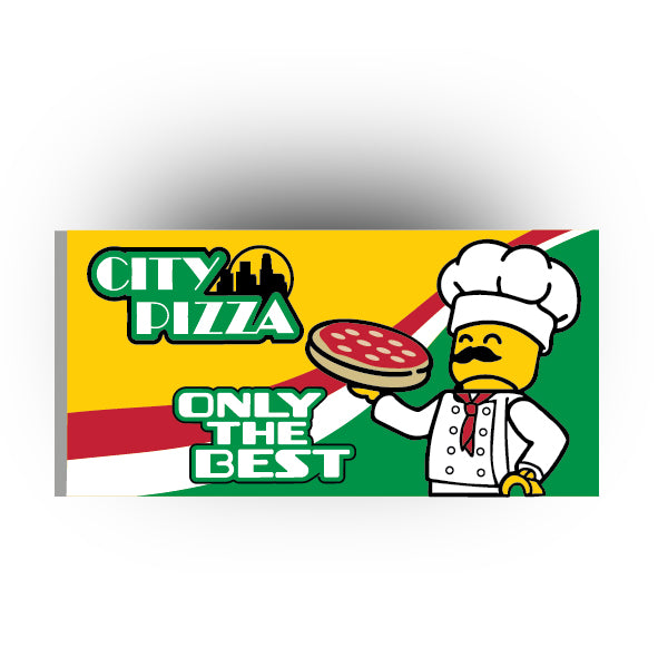UV Printed Billboards 8x16 Tile: City Pizza
