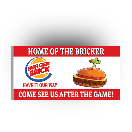 UV Printed Billboards 8x16 Tile: Burger Brick