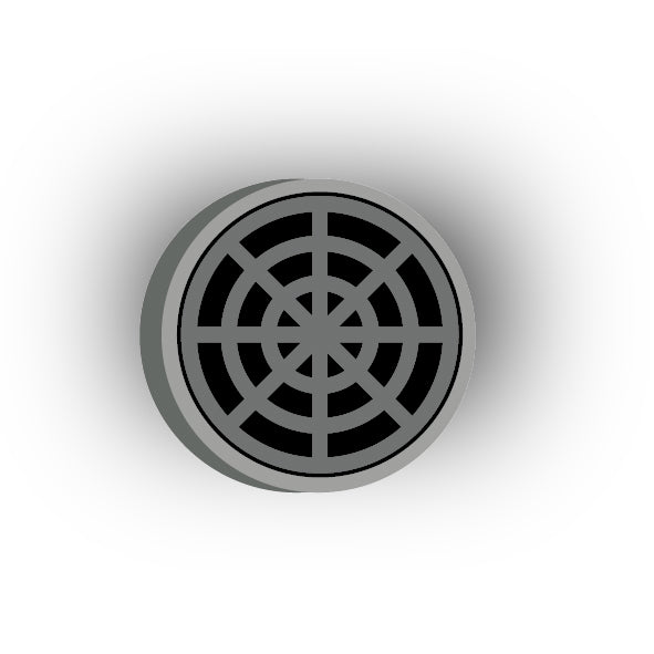 UV Printed City Details 3x3 Tile: Manhole Cover Style 6