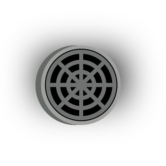 UV Printed City Details 3x3 Tile: Manhole Cover Style 6