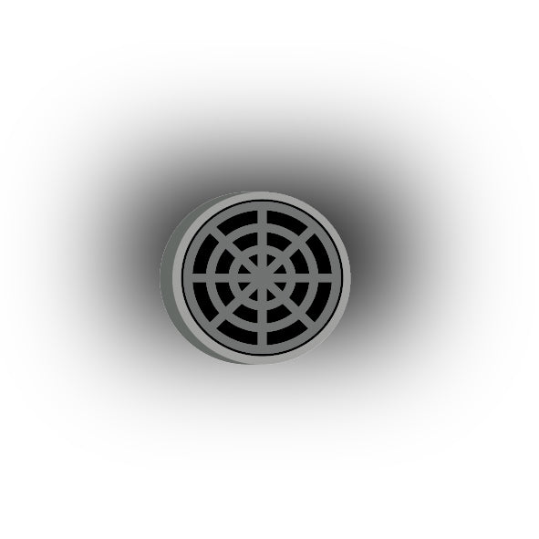 UV Printed City Details 2x2 Tile: Manhole Cover Style 6