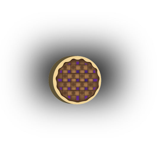 UV Printed Food Snacks and Drinks 2x2 Tile: Purple Fruit Filling Pie