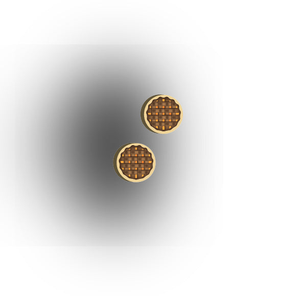 UV Printed Food Snacks and Drinks 1x1 Tile: Mini Orange Fruit Filling Pie