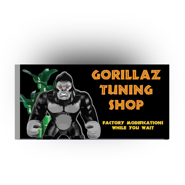 UV Printed Billboards 8x16 Tile: Gorillaz Tuning Shop