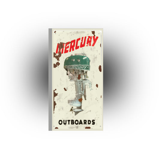 UV Printed Signs 2x4 Tile: Vintage Mercury