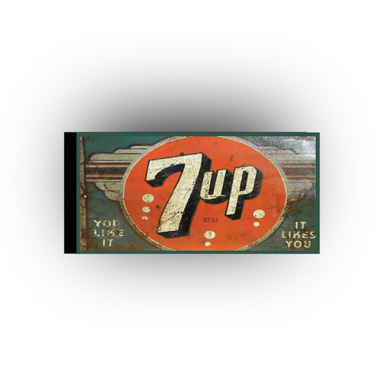 UV Printed Signs 2x4 Tile: Vintage 7 Up