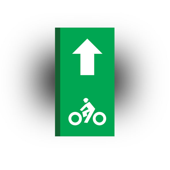 UV Printed City Details 2x4 Tile: Bike Lane Style 1