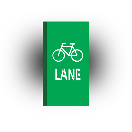 UV Printed City Details 2x4 Tile: Bike Lane Style 2