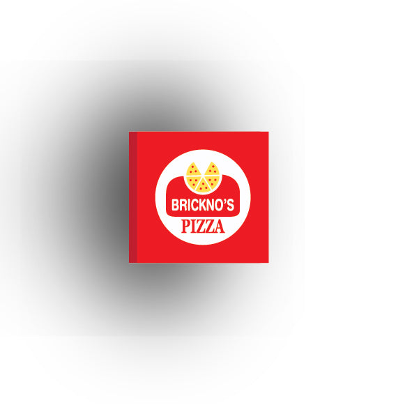 UV Printed Food Snacks and Drinks 2x2 Tile: Brickno's Pizza