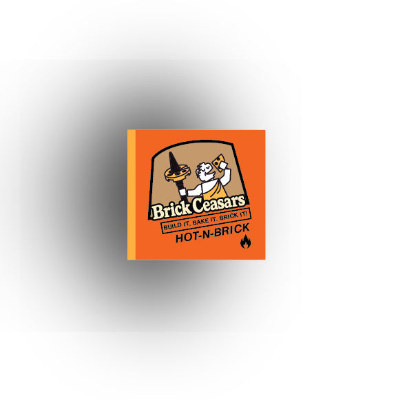 UV Printed Food Snacks and Drinks 2x2 Tile: Brick Ceasars Pizza