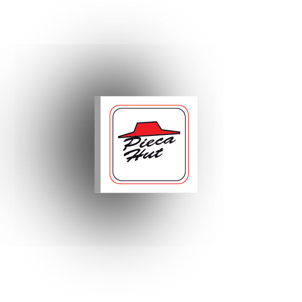 UV Printed Food Snacks and Drinks 2x2 Tile: Pieca Hut Pizza White Box