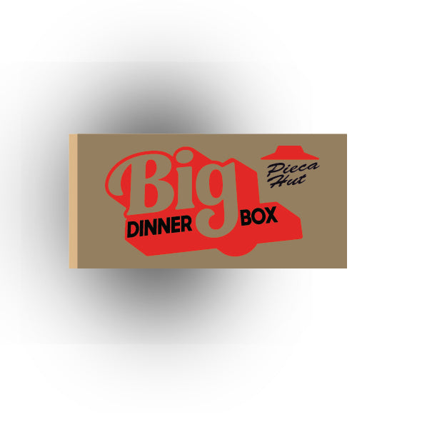 UV Printed Food Snacks and Drinks 2x4 Tile: Pieca Hut Big Dinner Box