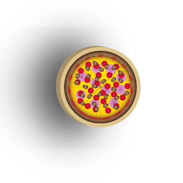 UV Printed Food Snacks and Drinks 2x2 Tile: Meatlovers Pizza